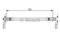 Bremsschlauch  MERCEDES-BENZ CLK (C208) 230 Kompressor (208.348) 197 PS